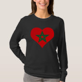 Morocco Flag Heart Morocco Gifts Love Morocco Tシャツ (正面)