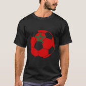 Morocco Flag Moroccan Soccer Supporter For Tシャツ (正面)