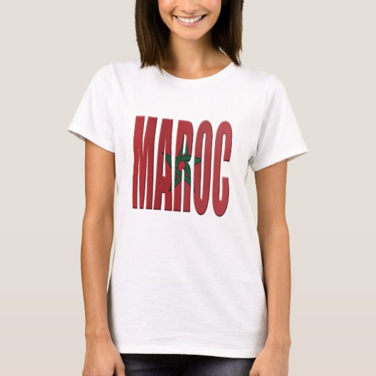 Morocco flag tシャツ (正面)