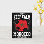 Morocco Football Jersey 2022 Flag Funny Soccer Lov カード (黄色い花)
