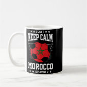 Morocco Football Jersey 2022 Flag Funny Soccer Lov コーヒーマグカップ (左)