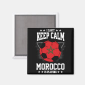 Morocco Football Jersey 2022 Flag Funny Soccer Lov マグネット (正面/裏面)