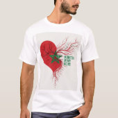 Morocco in My Veins . Moroccan Flag Pride & Identi Tシャツ (正面)