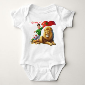 Morocco Lion Baby Bodysuit  Football Pride Outfit ベビーボディスーツ