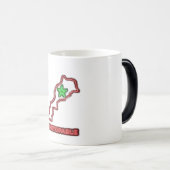 Morocco Map Neon Unstoppable Ceramic Coffee Mug モーフィングマグカップ (正面右)