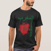 Morocco, Morocco Flag, Moroccan, Moroccan Flag Tシャツ (正面)