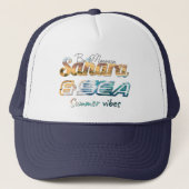 Morocco Sahara & Sea Summer Vibes Design キャップ (正面)