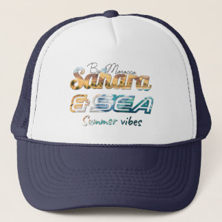 Morocco Sahara & Sea Summer Vibes Design キャップ