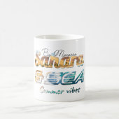 Morocco Sahara & Sea Summer Vibes Design コーヒーマグカップ (中央)