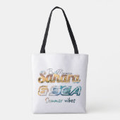 Morocco Sahara & Sea Summer Vibes Design トートバッグ (裏面)