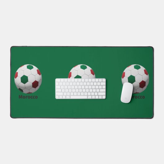 Morocco Soccer Desk Mat デスクマット (キーボード&マウス)