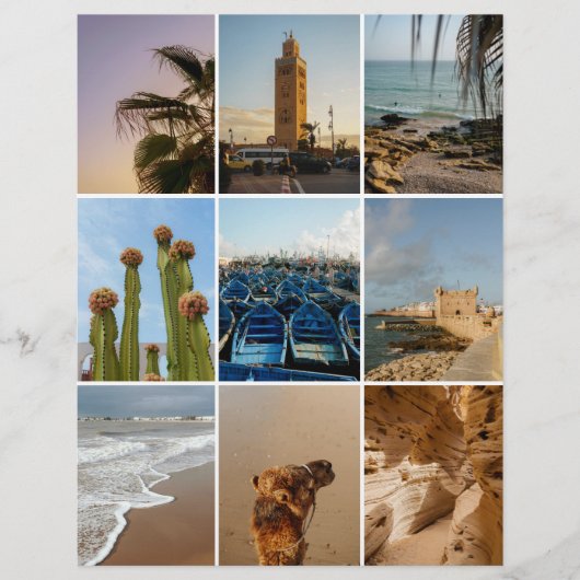 Morocco travel Scrapbook paper for cutouts (正面)