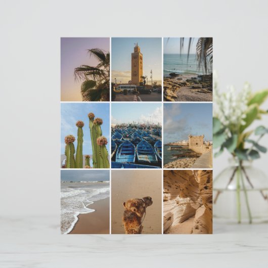 Morocco travel Scrapbook paper for cutouts (スタンド正面)