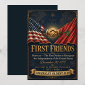 Morocco USA Friendship Poster, First Friends 1777 シーズンカード (正面/裏面)