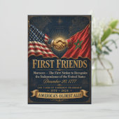 Morocco USA Friendship Poster, First Friends 1777 シーズンカード (スタンド正面)