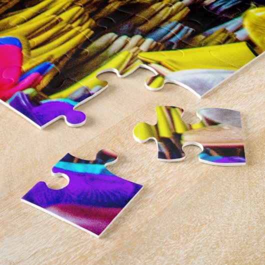 Morocco's Babouche Slippers ジグソーパズル (側面)