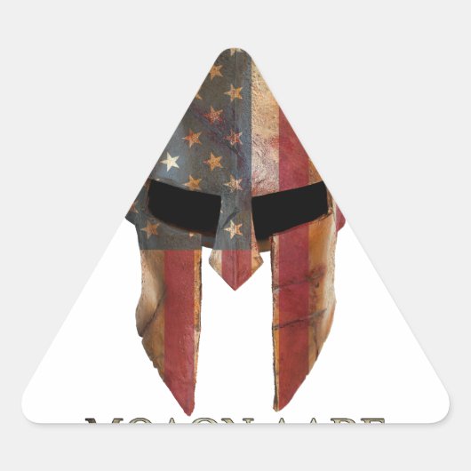 Moron Labe – と来それを取るUSA Spartan 三角形シール (正面)
