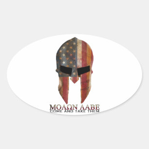 Moron Labe – と来それを取るUSA Spartan 楕円形シール