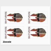 Moron Labe – と来それを取るUSA Spartan 長方形シール (シート)