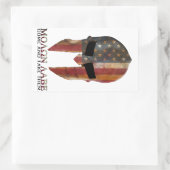 Moron Labe – と来それを取るUSA Spartan 長方形シール (バッグ)