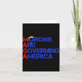 Morons Are Governing America Funny Trump 2024  カード (正面)