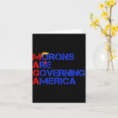 Morons Are Governing America Funny Trump 2024  カード (黄色い花)