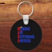 Morons Are Governing America Funny Trump 2024  キーホルダー (正面)