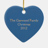 Morphoの青い水彩画 セラミックオーナメント (裏面)