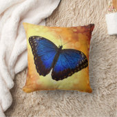 Morphoの青い蝶 クッション (ブランケット)