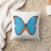 Morphoの青い蝶 クッション (ブランケット)