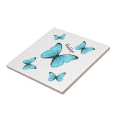 Morpho butterflies cartoon illustration タイル (側面)