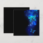 Morpho Butterfly in the Dark Background シーズンカード (正面/裏面)