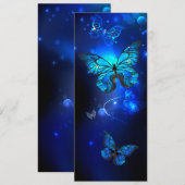 Morpho Butterfly in the Dark Background 案内状 (正面/裏面)