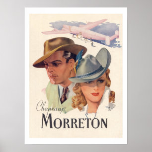 Morreton (Vintage french hat ads) ポスター