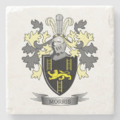 Morrisの家紋の紋章付き外衣 ストーンコースター (正面)