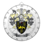 Morrisの家紋の紋章付き外衣 ダーツボード (正面)