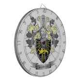 Morrisの家紋の紋章付き外衣 ダーツボード (正面左)