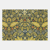 Morris Acanthus Leaves Twining Stem Flowers Carpet ラッピングペーパーシート (正面)