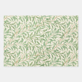 Morris - Antique willow leaves & Branches Pattern ラッピングペーパーシート (正面3)