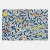 Morris Blue Background Antique Pomegrana Pattern ラッピングペーパーシート (正面)