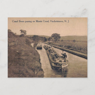 Morris Canal, Hackettstown, New Jerseyヴィンテージ ポストカード