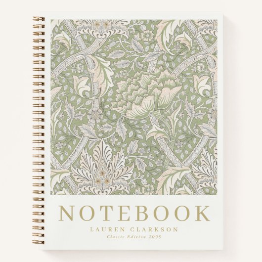Morris Inspired Botanical Notebook ノートブック (正面)