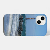 Morris Lighthouse Folly Beach iPhoneケース iPhone 14ケース (裏面横)
