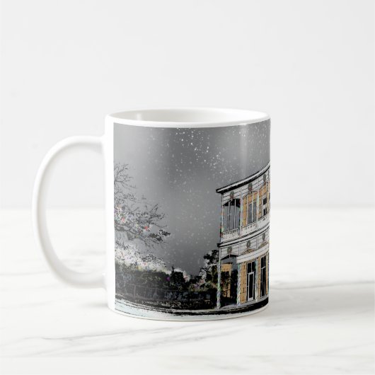 Morris Ranch Christmas mug コーヒーマグカップ (左)