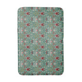 Morris Snakeshead Floral Classic Botanical Green バスマット (正面縦)