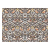 Morris Strawberry Thief Floral Pattern Earth Tones テーブルクロス (正面(横))