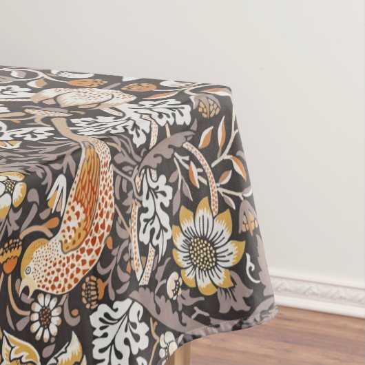 Morris Strawberry Thief Floral Pattern Earth Tones テーブルクロス (インサイチュ)