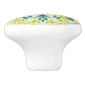 Morris Yellow Turquoise Vine & Flower Pattern セラミックノブ (側面)
