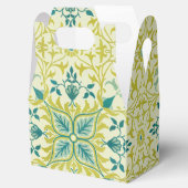 Morris Yellow Turquoise Vine & Flower Pattern フェイバーボックス (オープン)