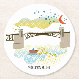 Morrison橋ポートランドコースター ラウンドペーパーコースター